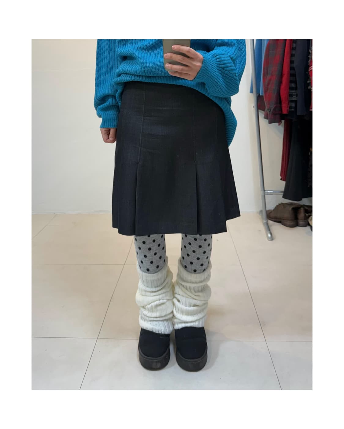 빈티지 미디 스커트 상품이미지1