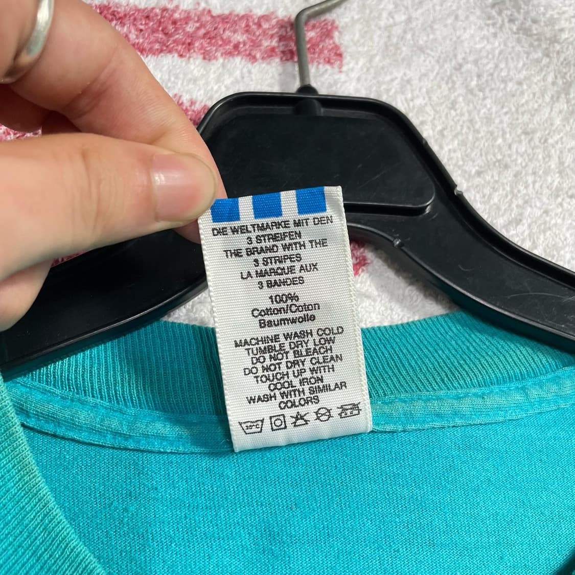 90년대 USA 아디다스 싱글스티치 티셔츠 상품이미지5