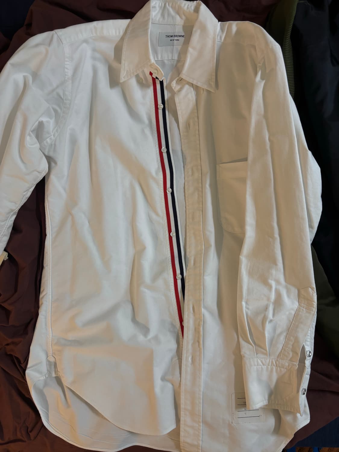톰브라운 트리밍 클래식 옥스포드 셔츠 2사이즈 상품이미지2
