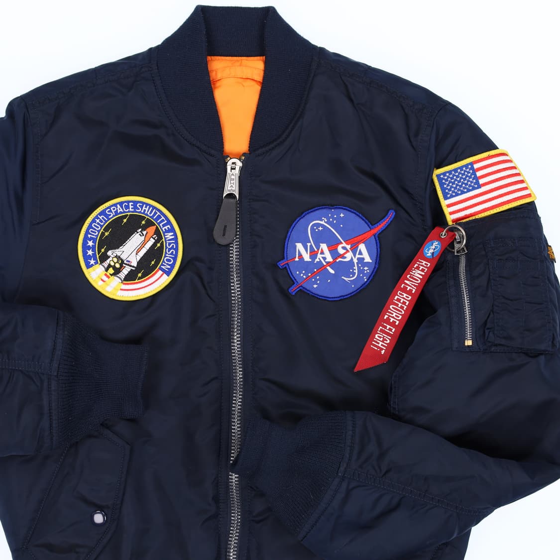 [XS] 알파인더스트리 나사 마원성조기 플라이트 항공 점퍼 N7087 상품이미지3