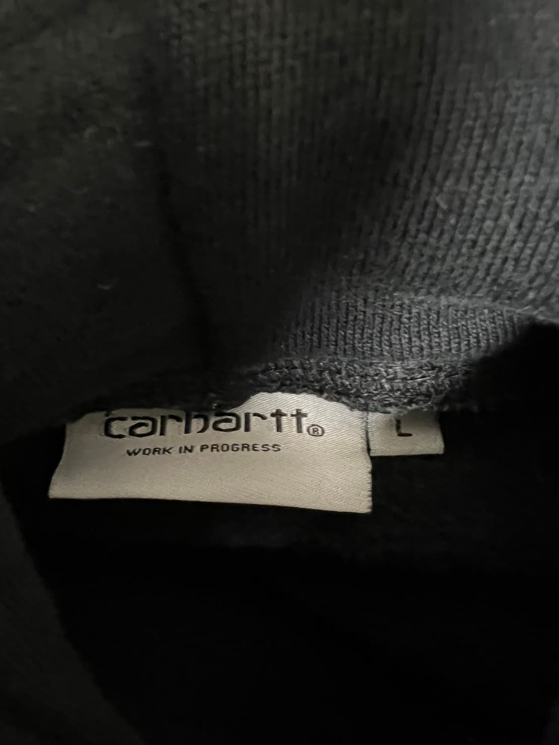 칼하트wip x 소프넷 스펠아웃 후디 블랙 콜라보 상품이미지3