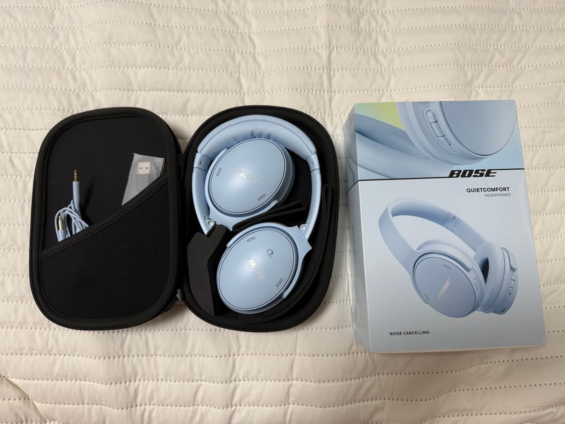 BOSE 보스 QC 문스톤블루 헤드셋 헤드폰 상품이미지1