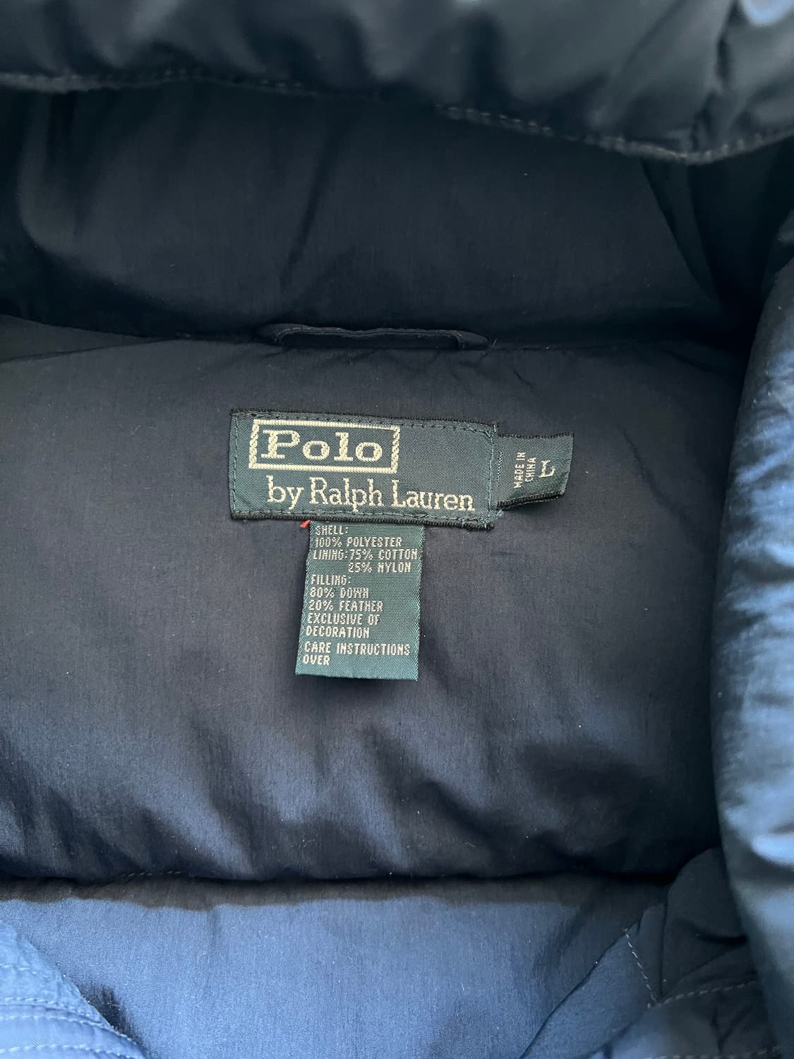 폴로 랄프로렌 패딩 네이비 L 상품이미지2