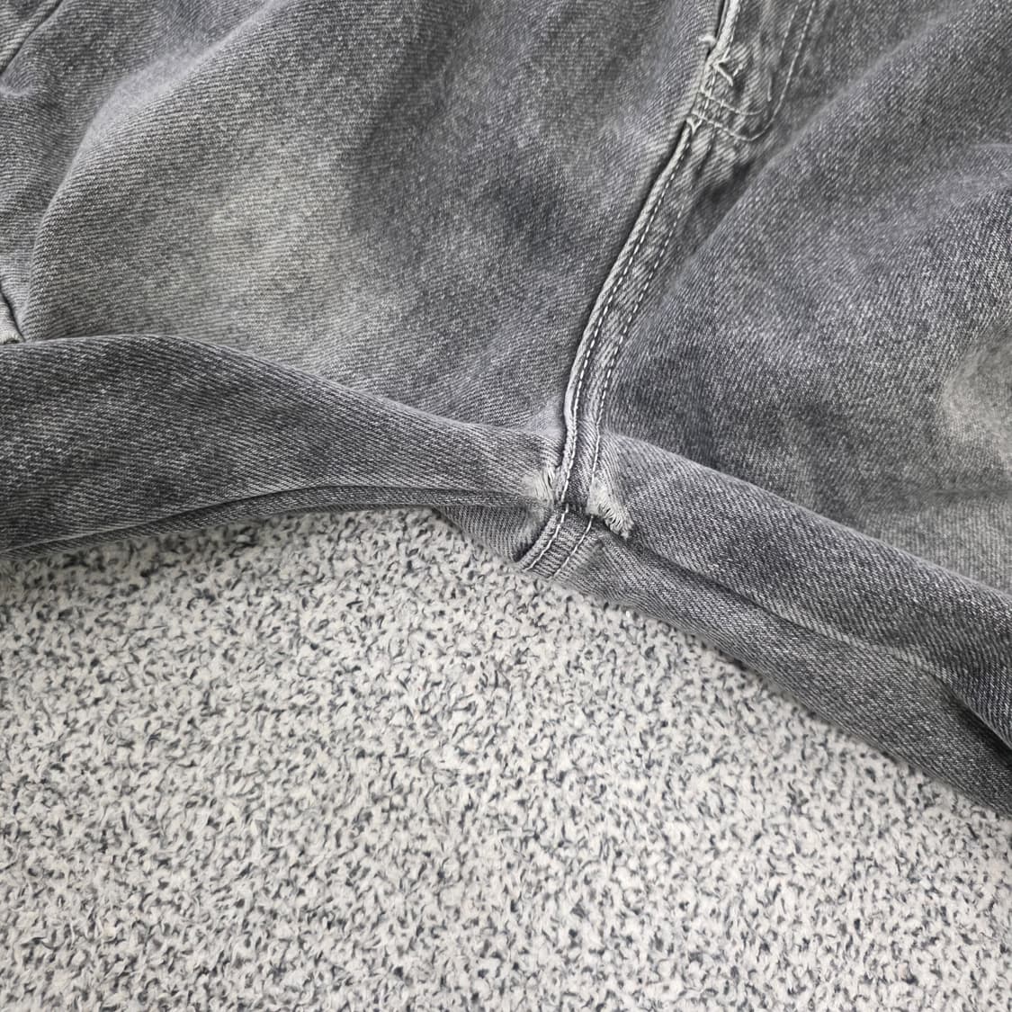 [S] 빈티지 여성 흑청 데님 팬츠 0203J 상품이미지5