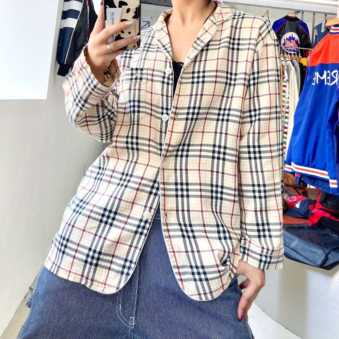 버버리 제팬 라인 오리지널 노바 체크 파자마 셔츠 상품이미지2