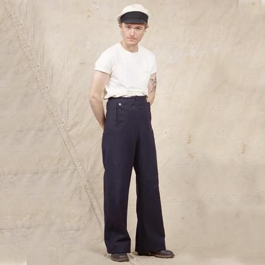 60 us sailer wool pants 32 미해군 빈티지 울팬츠 상품이미지1
