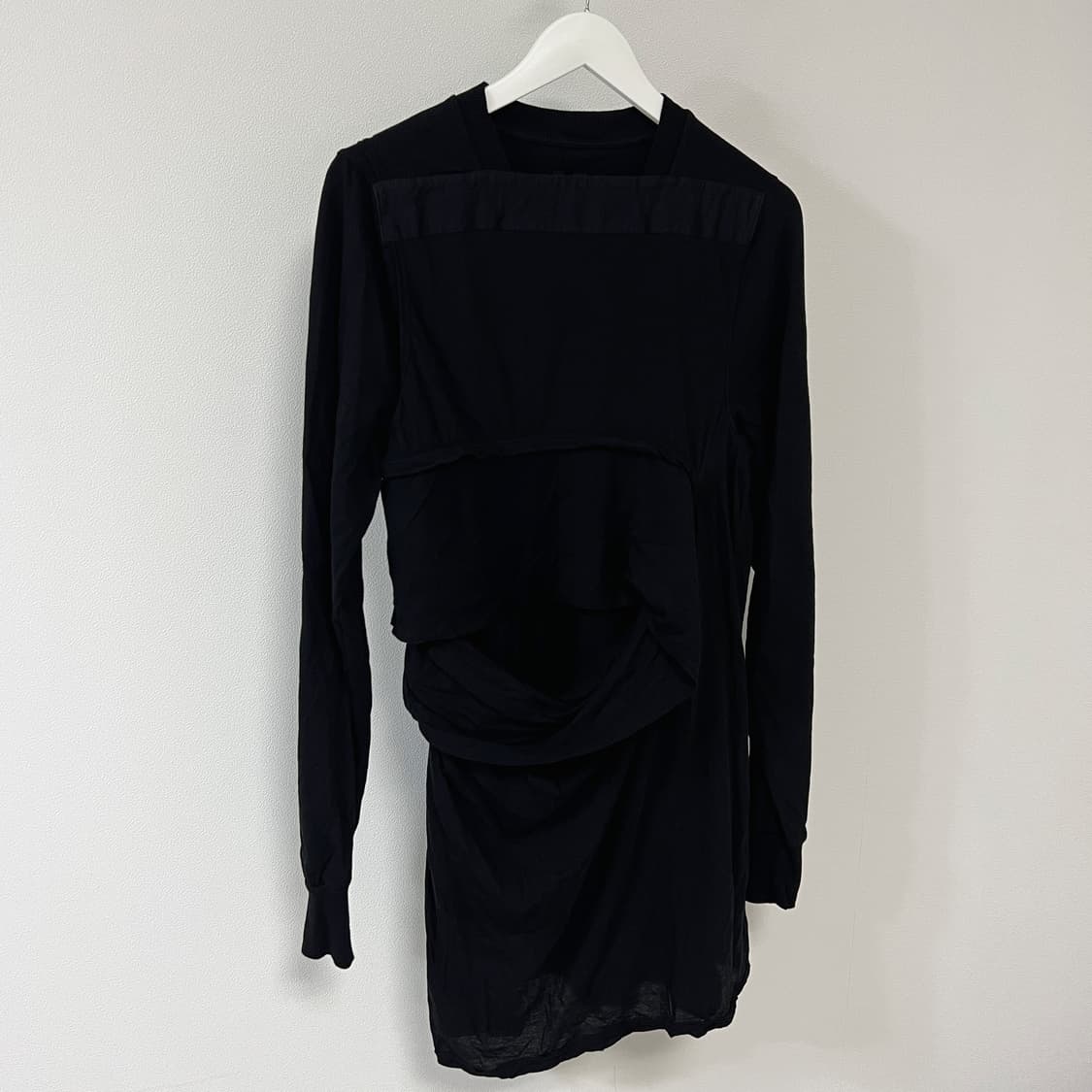 릭오웬스 15FW 다크쉐도우 레이어드 긴팔 티셔츠 롱슬리브 블랙 상품이미지3