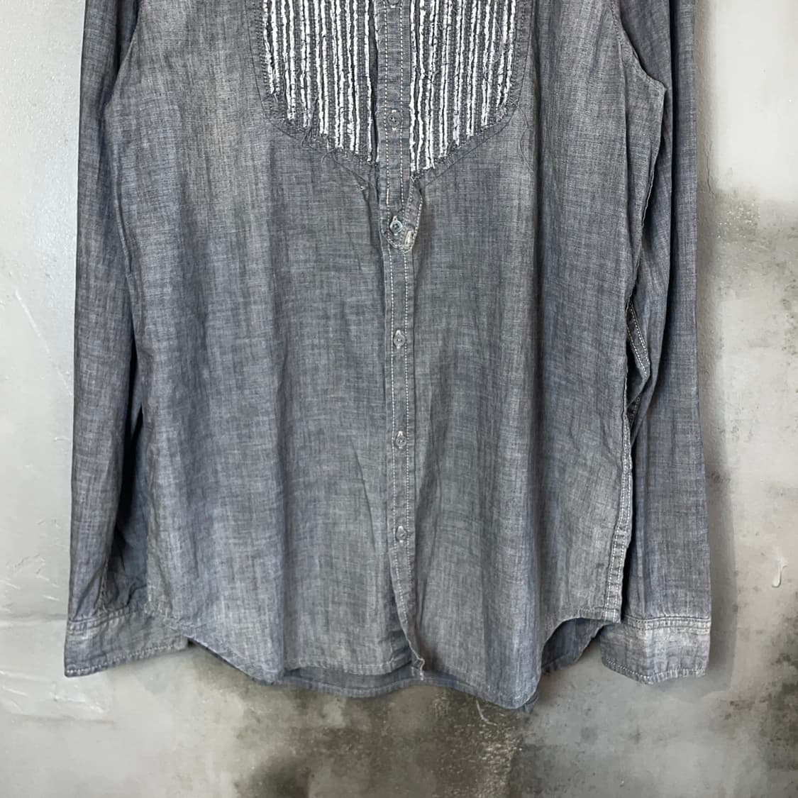 디젤 디스트레스드 턱시도 셔츠 상품이미지5