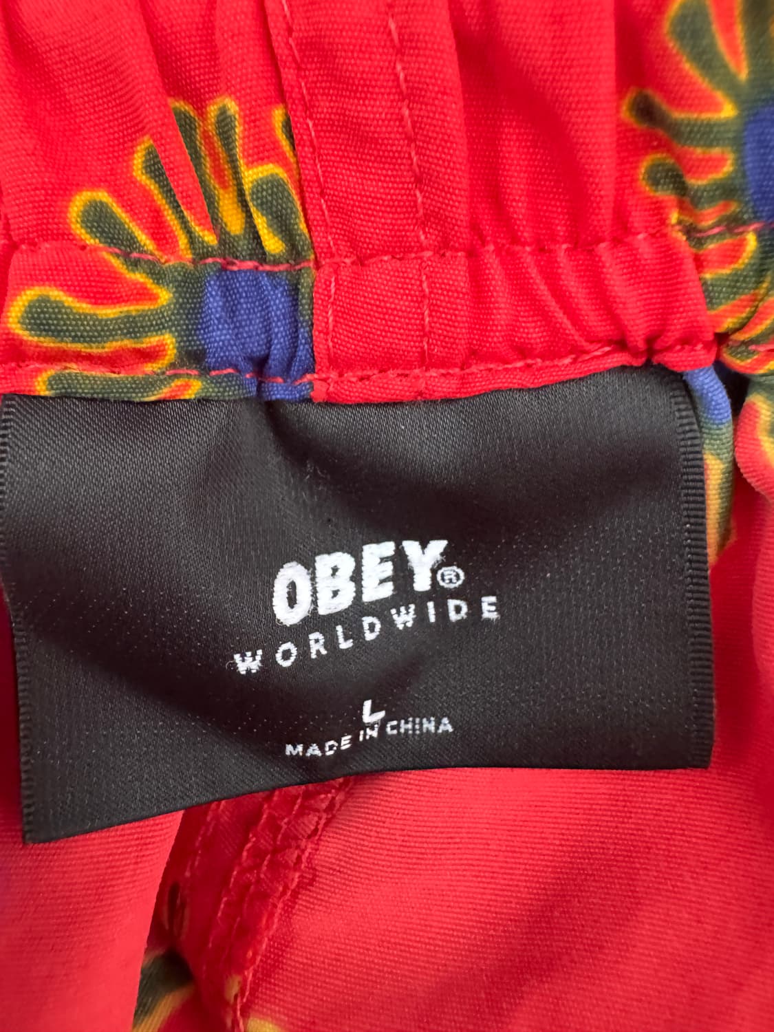 오베이 OBEY 월드와이드 하와이안 나일론 반바지 상품이미지4