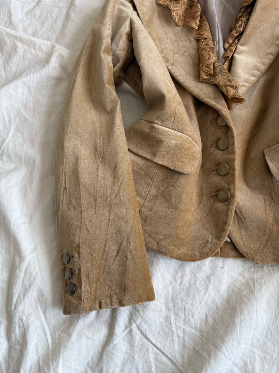 히메갸루 모카갸루 y2k 00’s 페어리 벨벳 자켓 상품이미지2