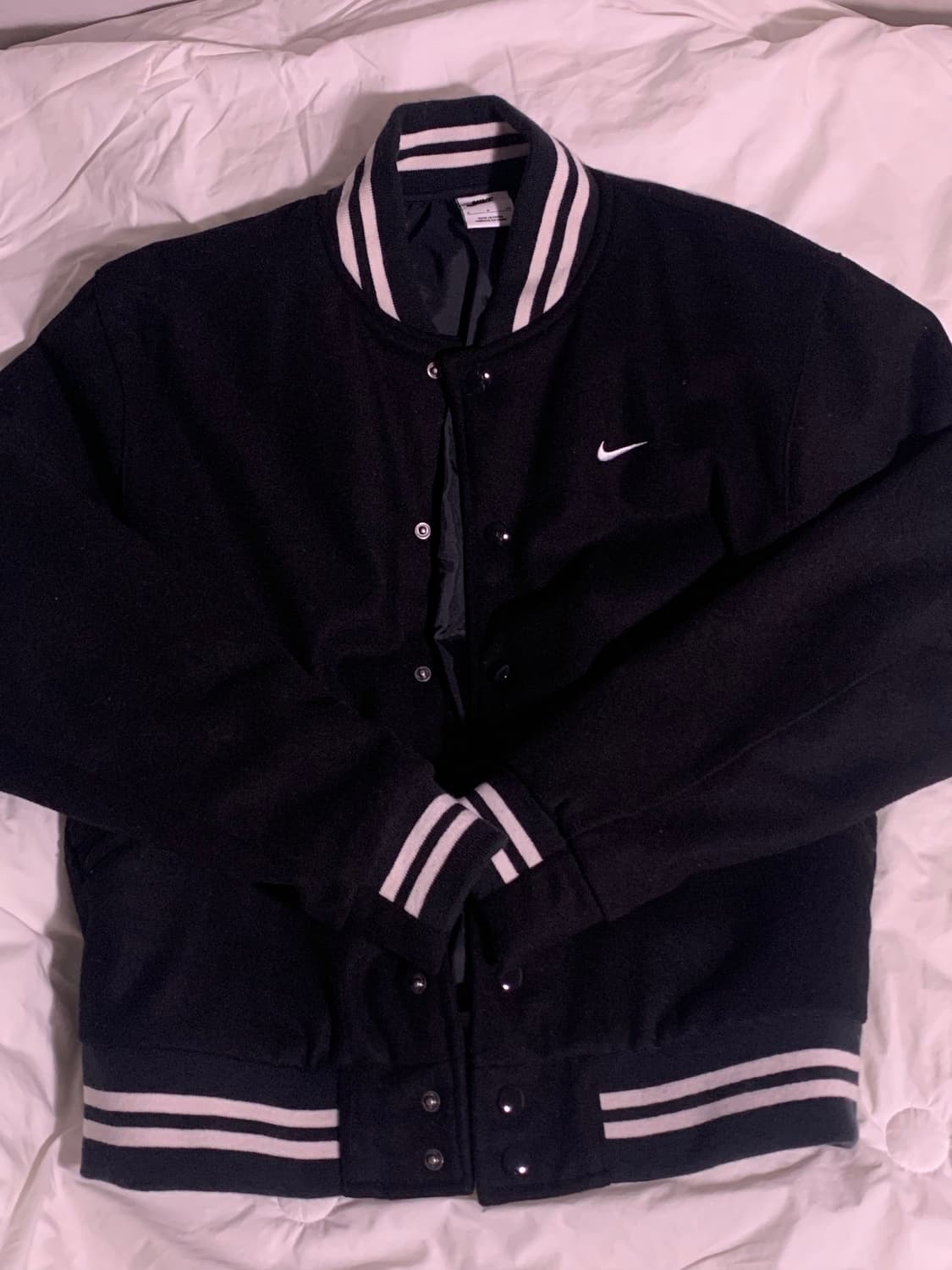 Nike NSW Authentics Varsity Jacket Black 상품이미지2