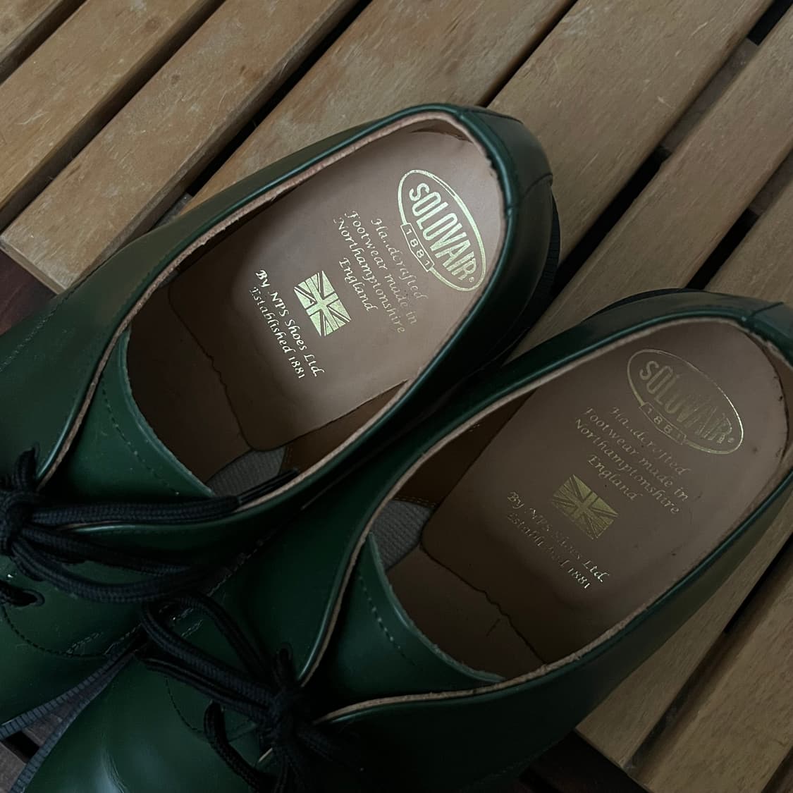 Solovair 솔로베어 깁슨 슈즈 그린 상품이미지4