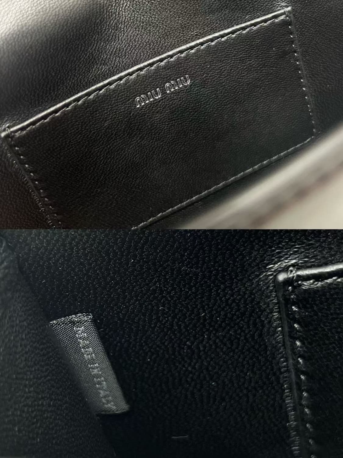 미우 미우 마테라쎄 나파 가죽 미니백 블랙 상품이미지5