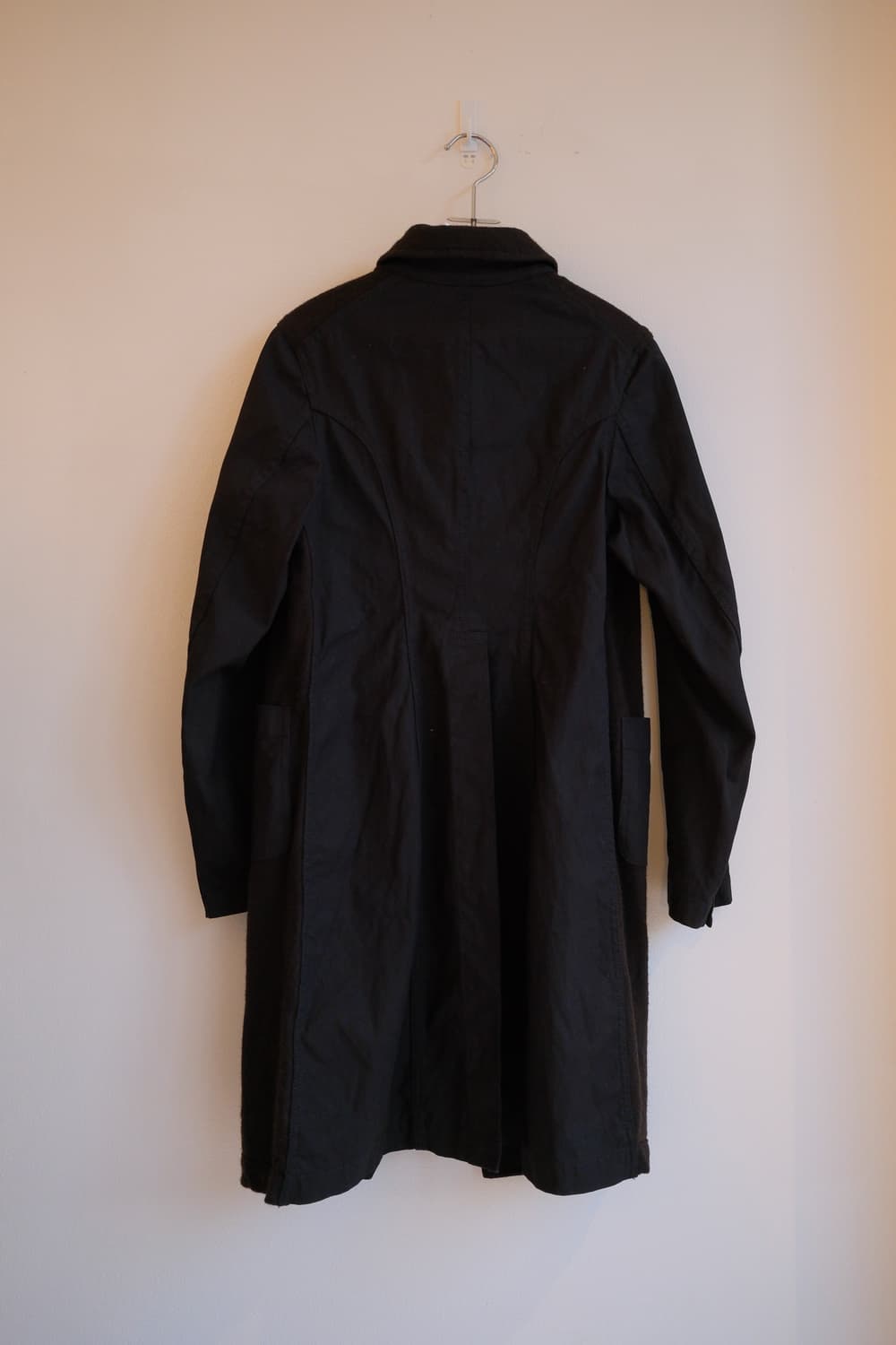 Wool & cotton combi long coat 상품이미지9