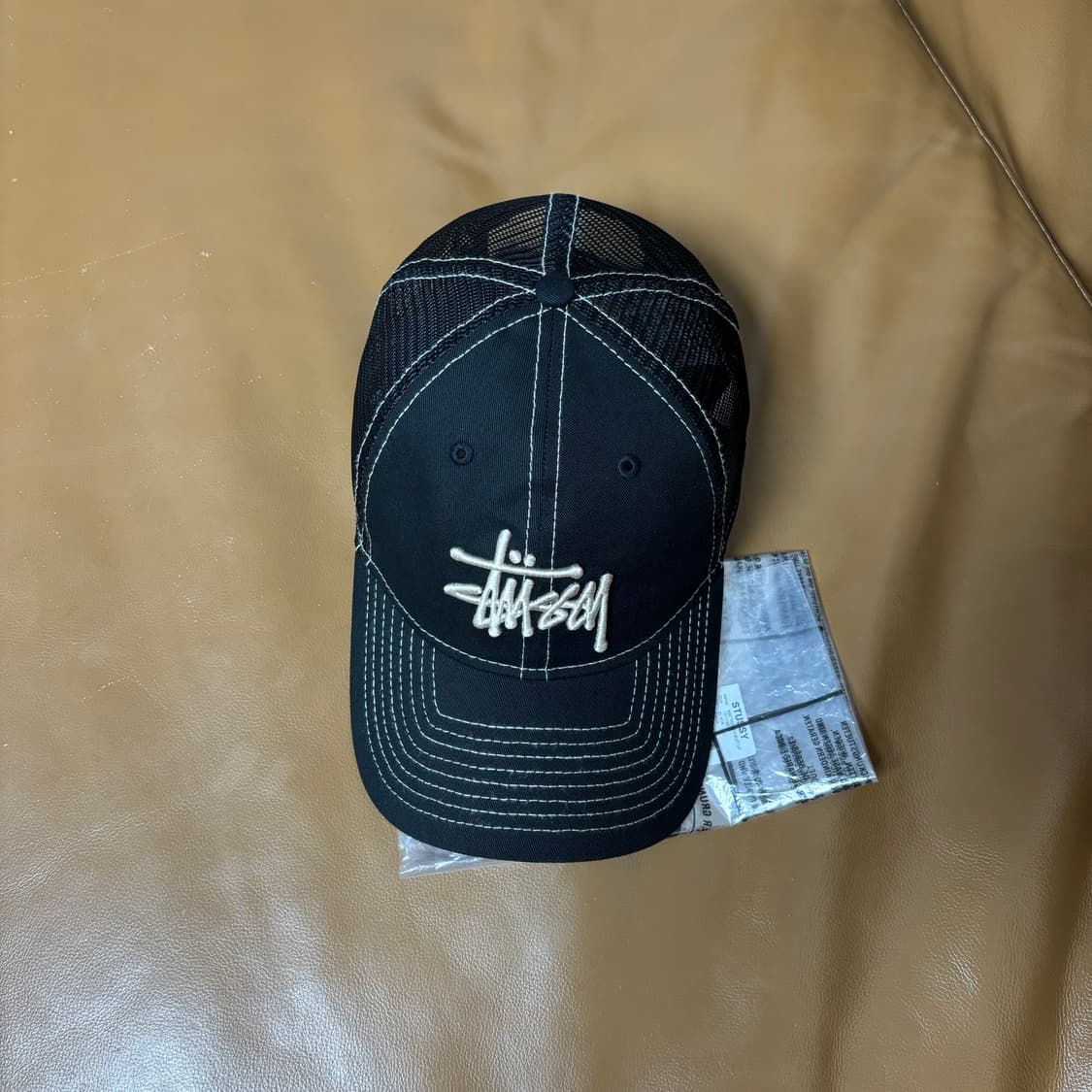 스투시 뉴에라 볼캡 모자 9Twenty 베이직 트러커 블랙 상품이미지5