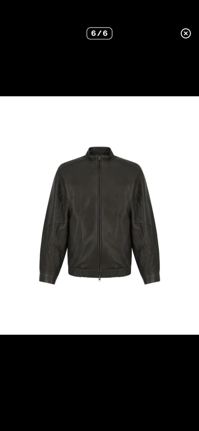 아모멘토 램스킨 레더 블루종 M사이즈 판매 상품이미지6