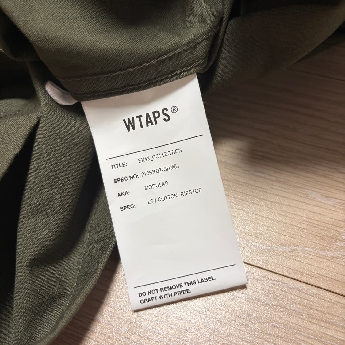 WTAPS 21FW 립스타 자켓 셔츠 상품이미지8