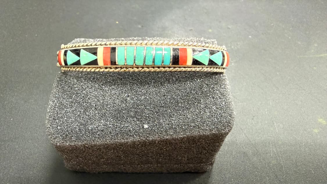 Navajo zuni inlay bangle 상품이미지2