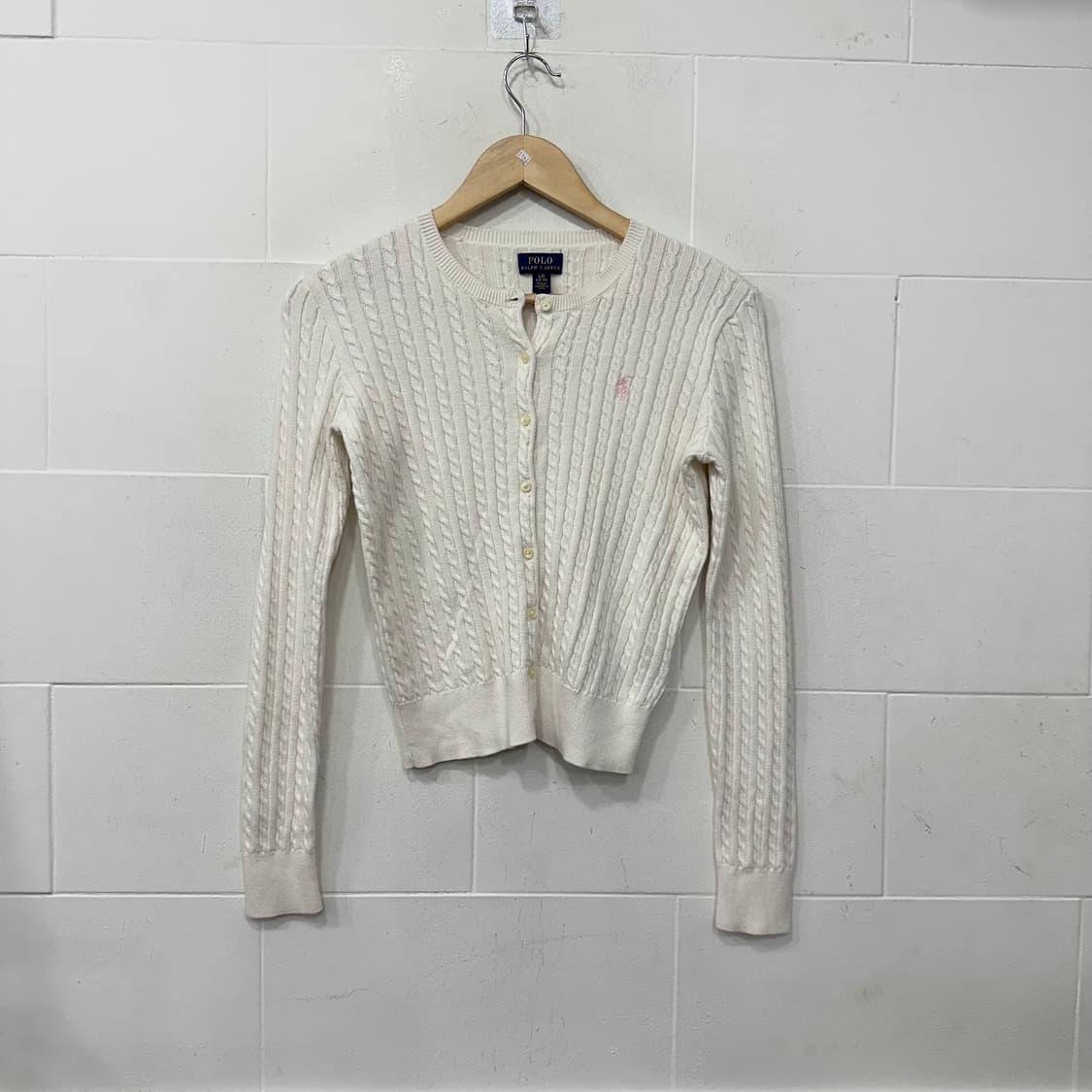 폴로 랄포르렌 꽈배기 가디건 상품이미지1