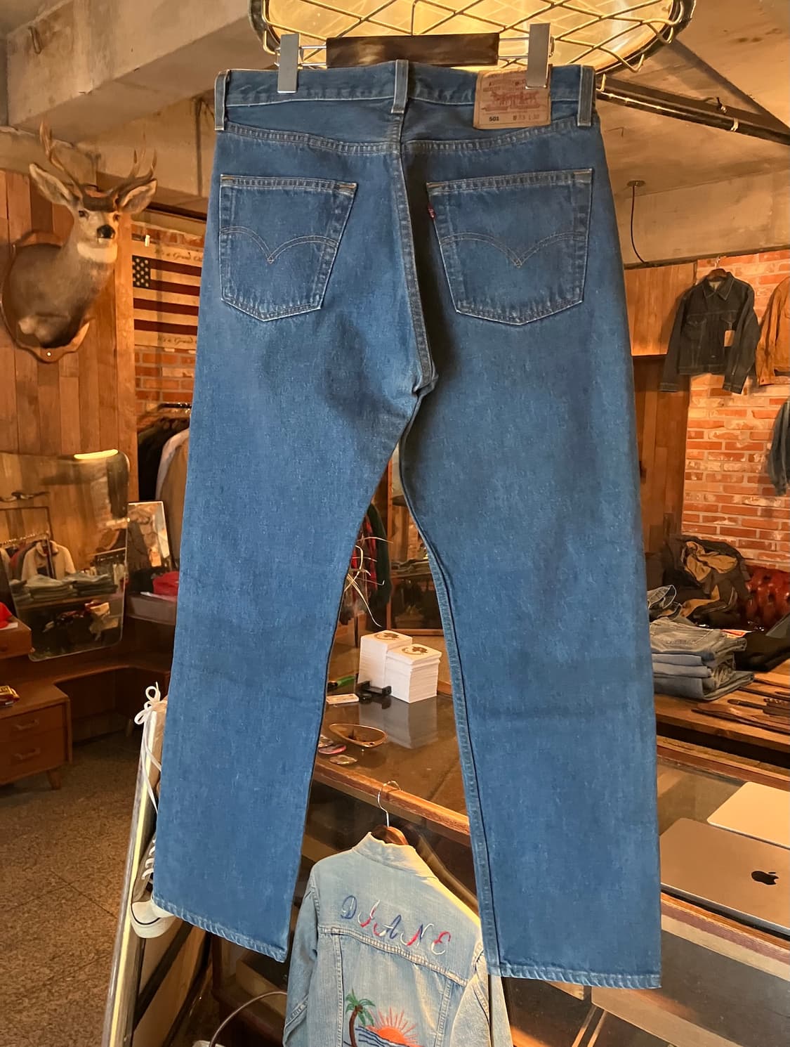 USA 빈티지 리바이스 501 데님 팬츠 상품이미지5