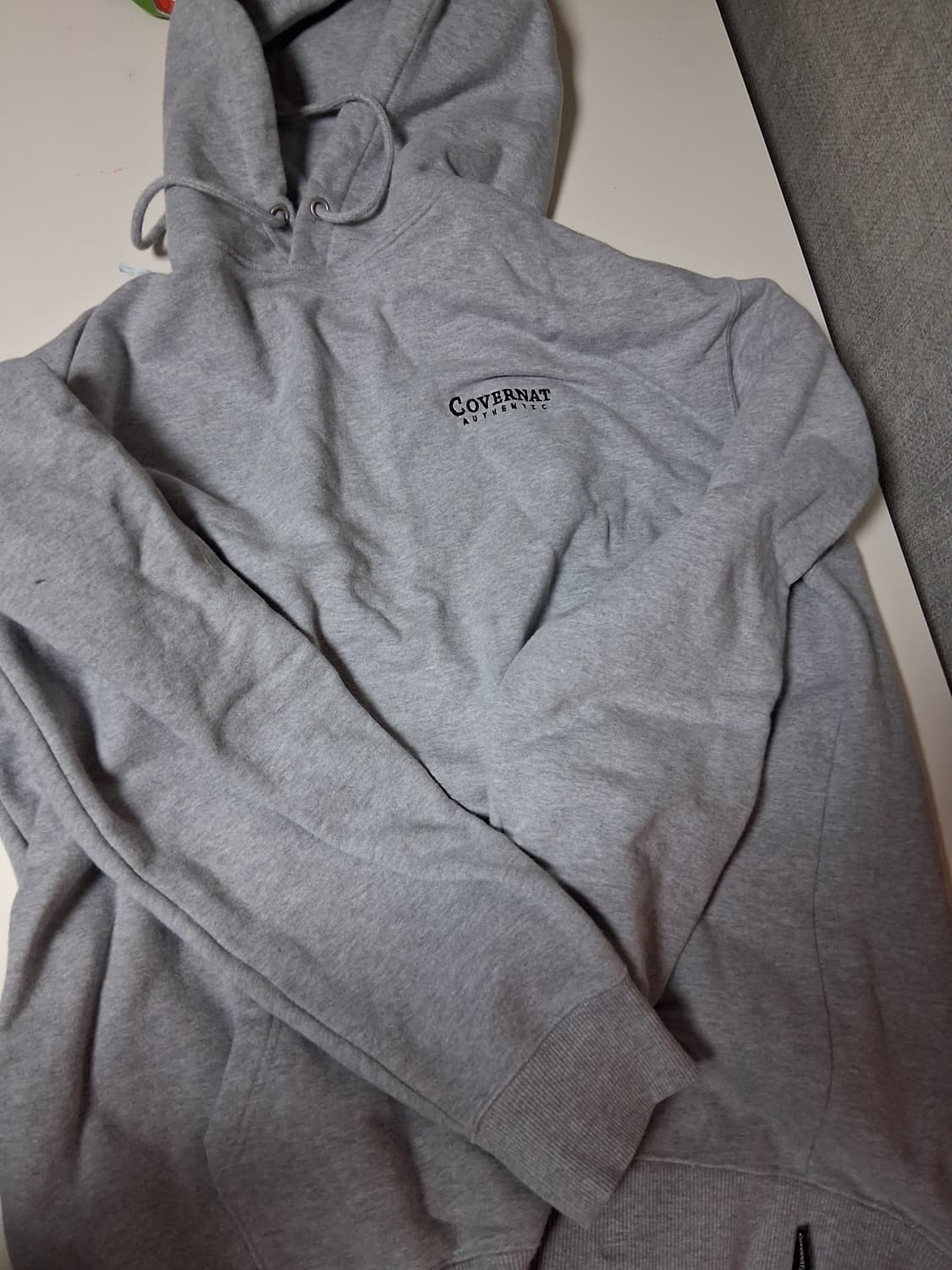 커버낫 회색 후드티 상품이미지1