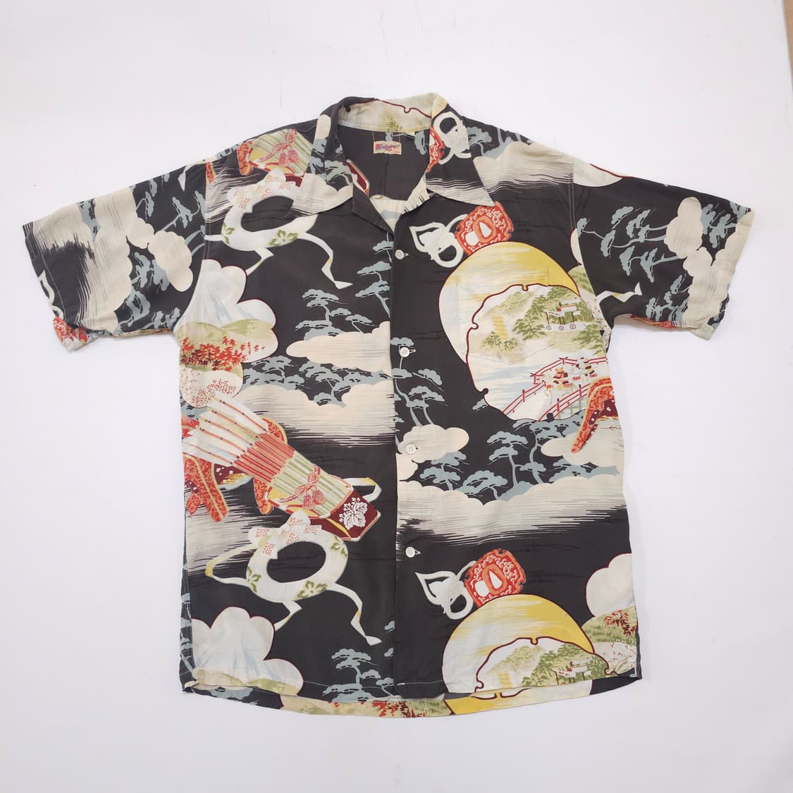 SUNSURF 사무라이 배틀필드 하와이안 셔츠 상품이미지1