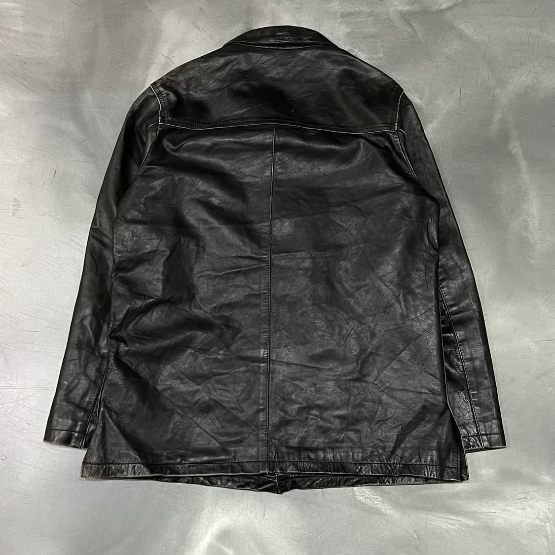  alain manoukian 빈티지 레더 카코트 y14974 상품이미지2