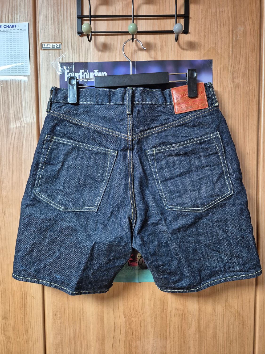 아웃스탠딩 WW2 셀비지 데님 쇼츠 S 인디고 상품이미지2