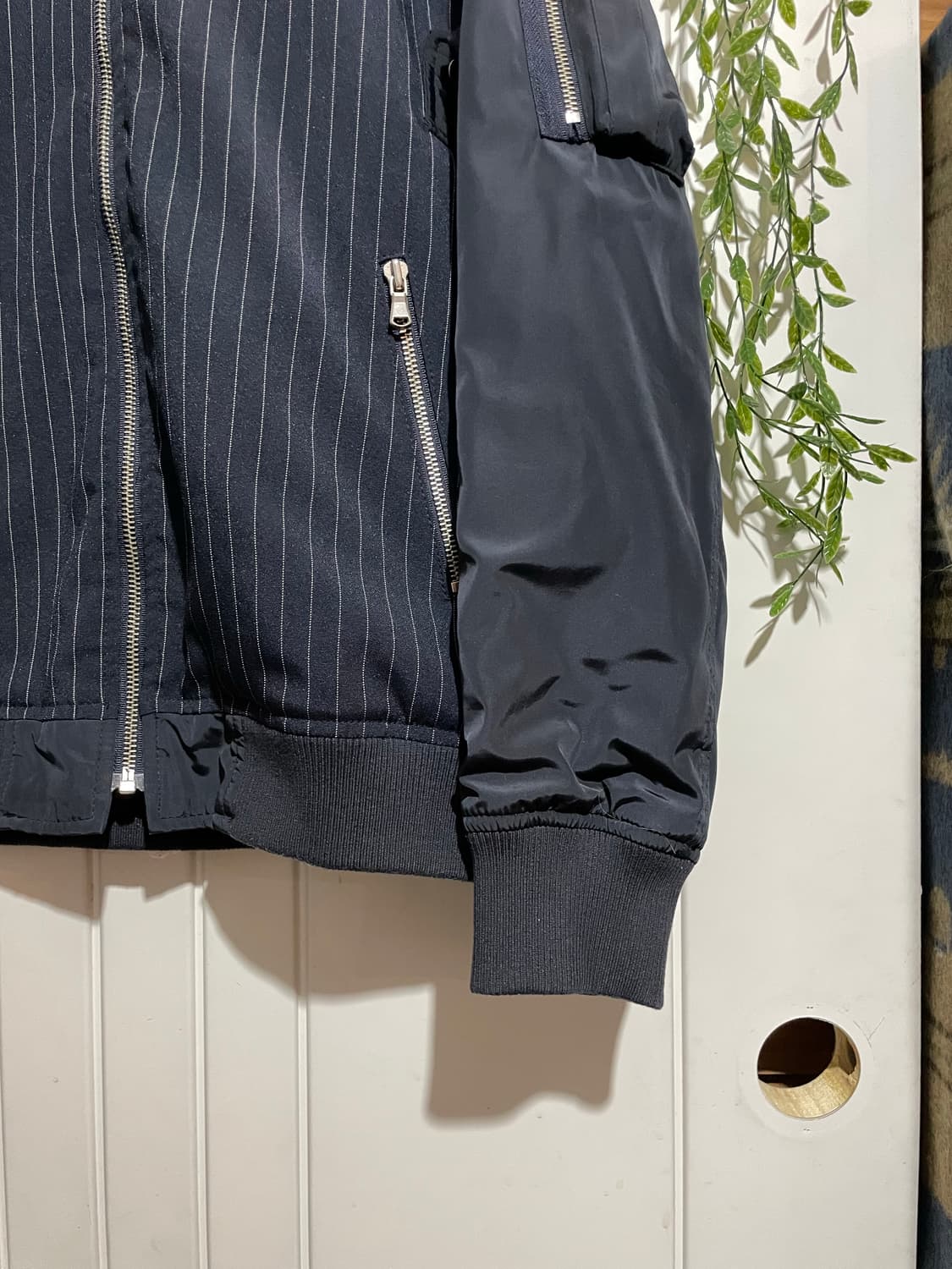 핀스트라이프 블루종 상품이미지2