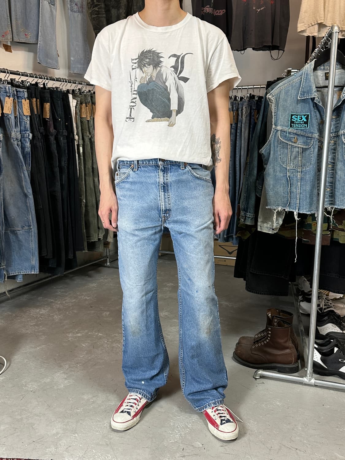 90's USA Made 빈티지 리바이스 517 오렌지탭 상품이미지4