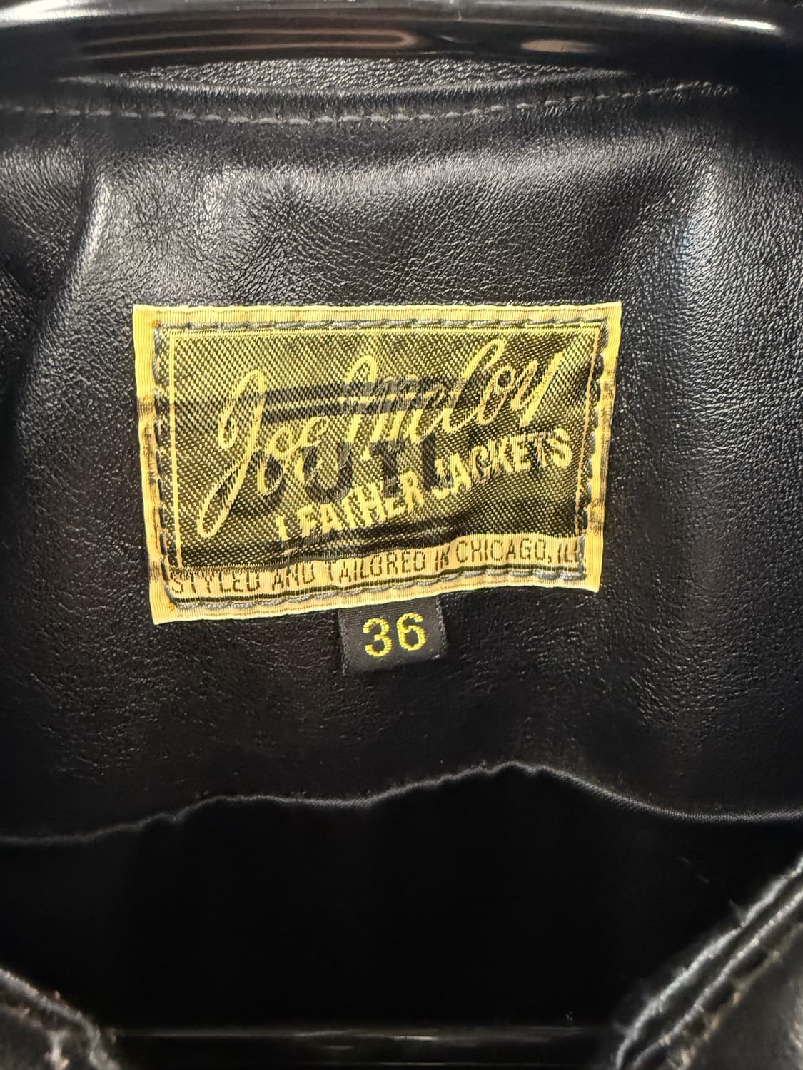 리얼맥코이 조맥코이 데드우드 30‘s 가죽 자켓 블랙 36 상품이미지3