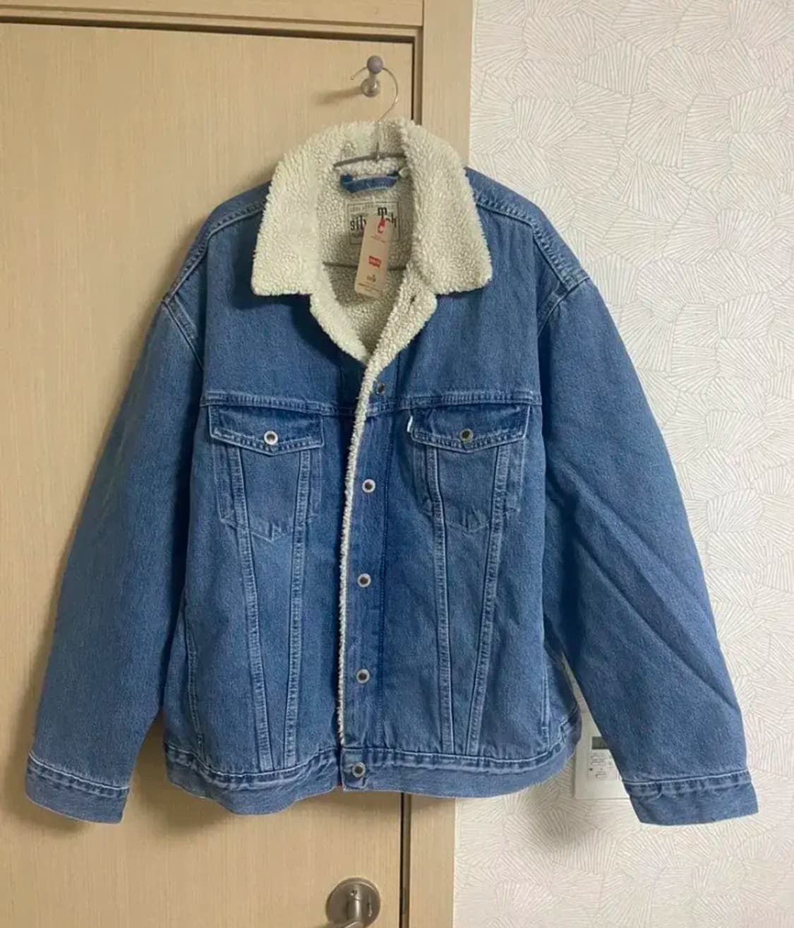 리바이스 실버탭 양털 쉐르파 트러커 자켓 L사이즈 탭채새제품 상품이미지2
