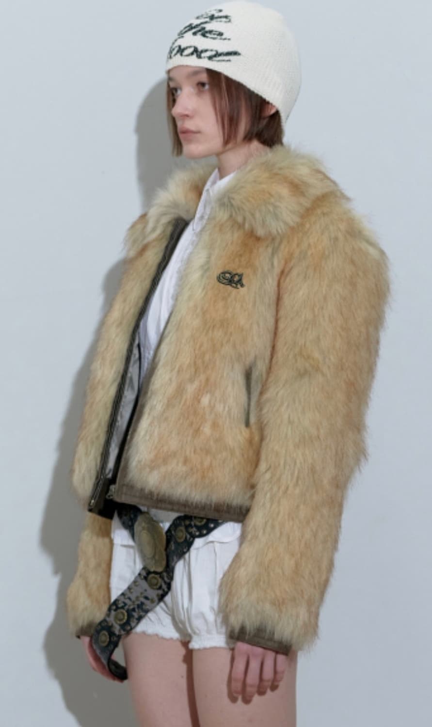 스컬프터 퍼 Faux fur grizzly jacket natural  상품이미지2