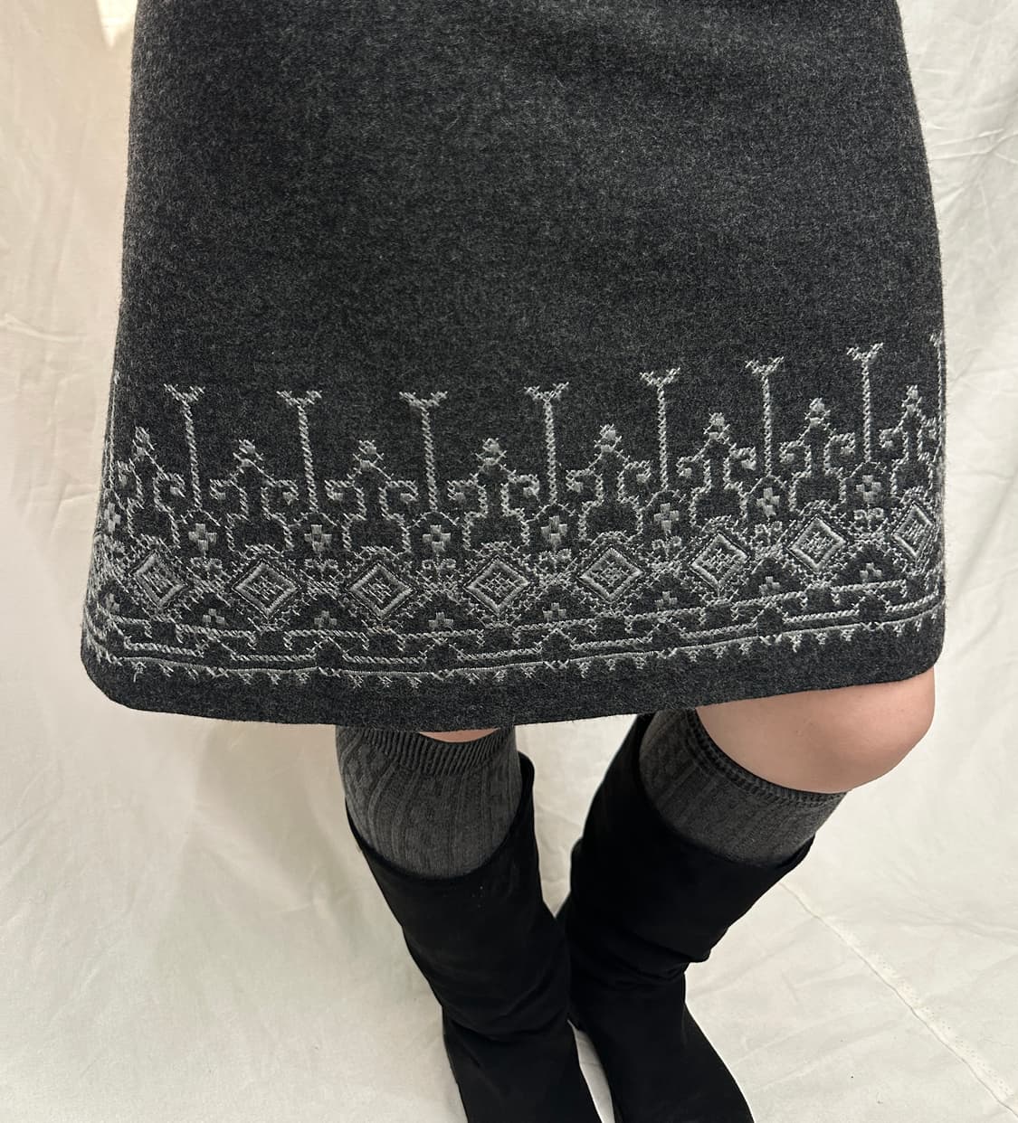 elle sports 에스닉 자수 스커트 상품이미지3