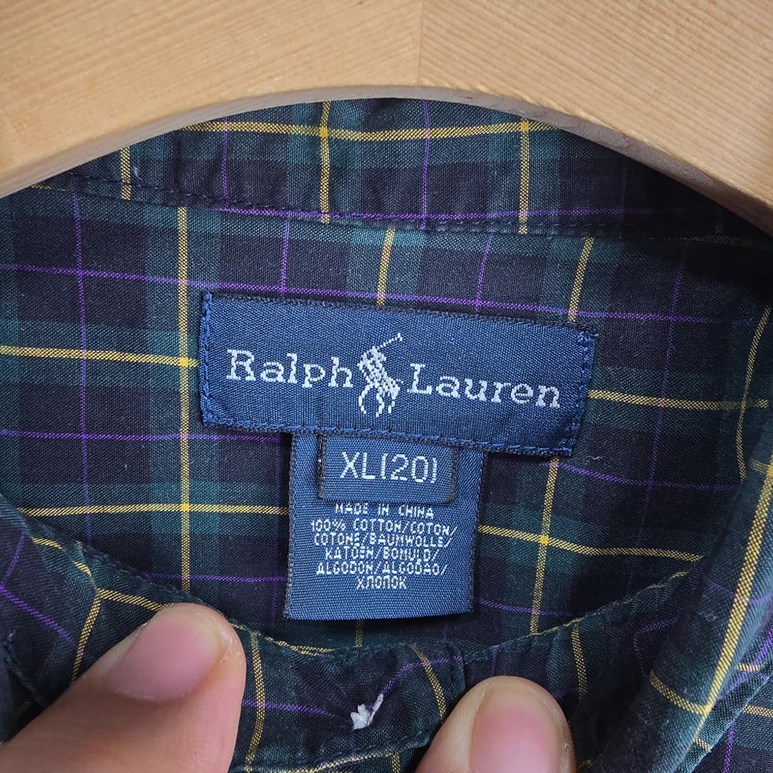 랄프로렌 Ralph Lauren 체크 긴팔 셔츠 상품이미지6