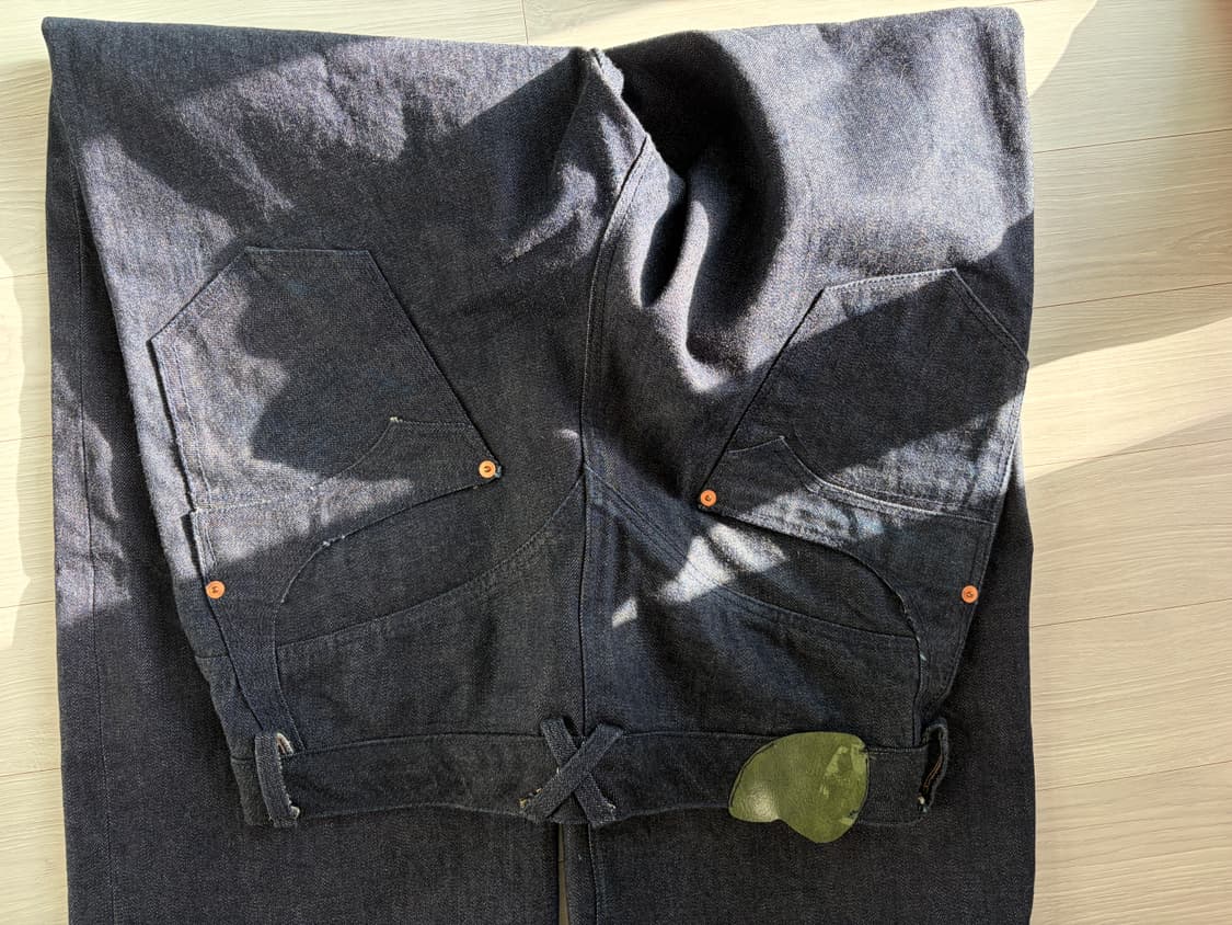 와이드 레그 셀비지 데님 상품이미지2