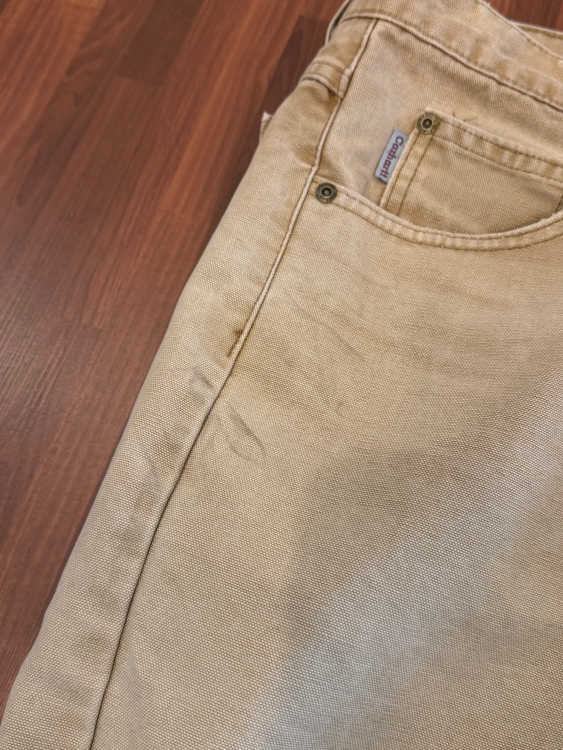 00s Carhartt 덕 캔버스 싱글니 워크 팬츠 (made USA) 상품이미지6