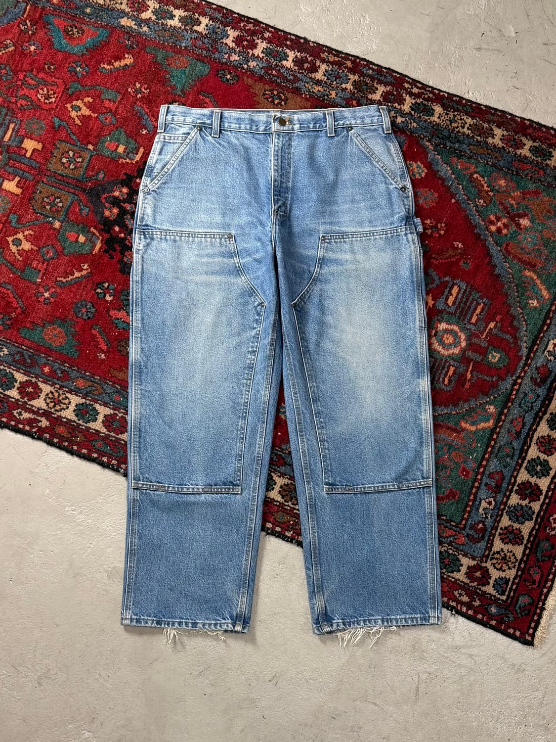 OG 칼하트 데님 더블니 칼하트 워크팬츠 썩블니 상품이미지1