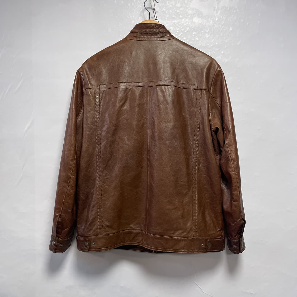 GGIO2 빈티지 브라운 양가죽 자켓(토끼털 탈부착 내피) 상품이미지4