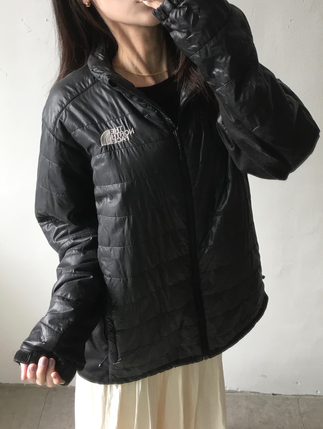 노스페이스 가슴로고 경량패딩 상품이미지2