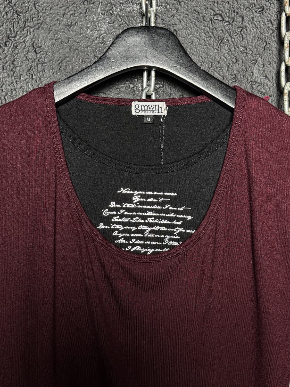 in the attic - Layered 3/4 Sleeve Tshirt 상품이미지7