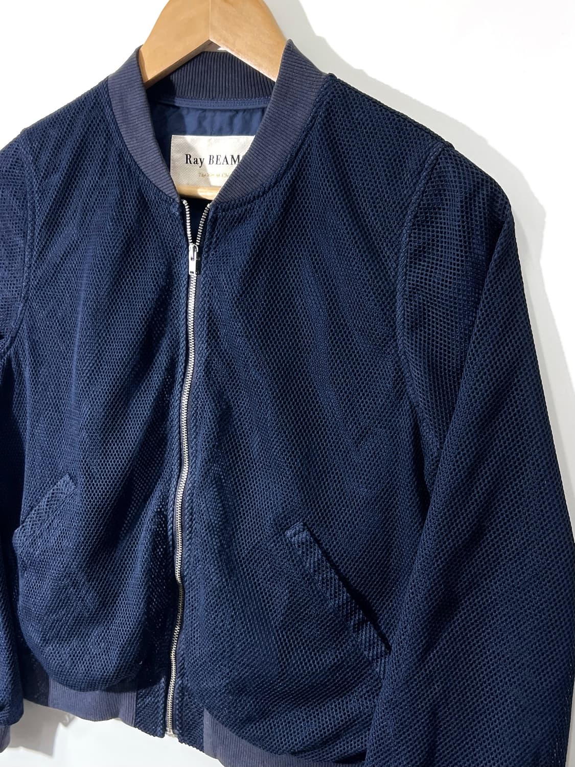 Ray Beams Mesh Bomber Jacket 상품이미지1