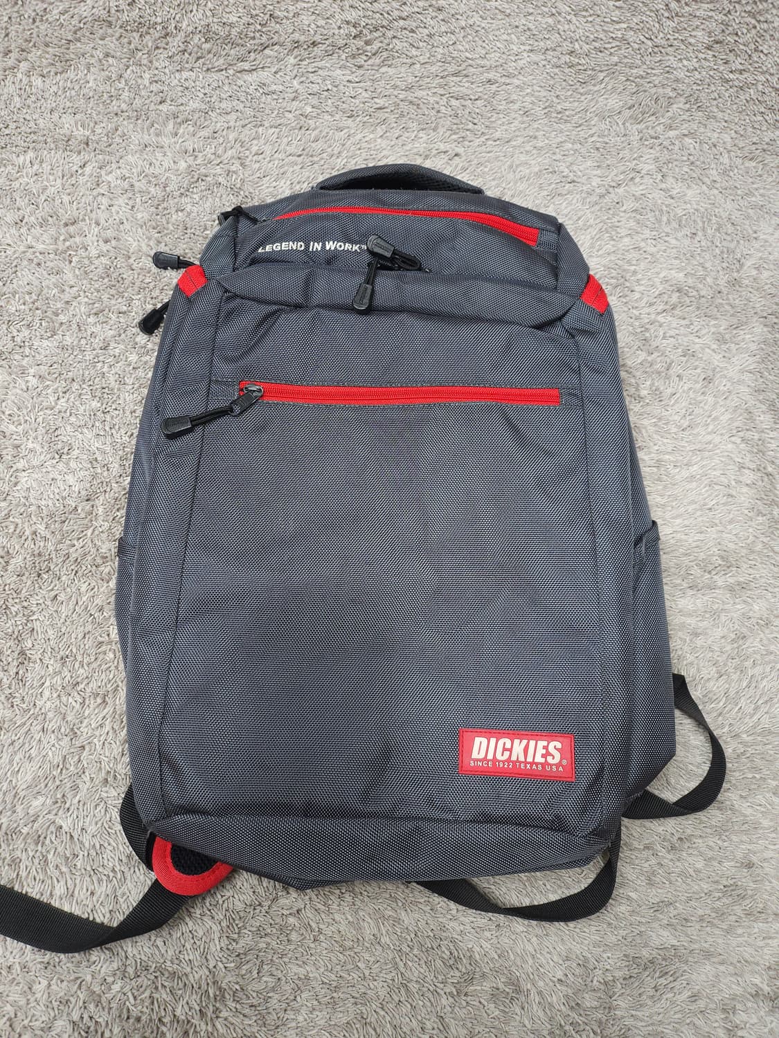 디키즈 그레이 레드 포인트 백팩 상품이미지1