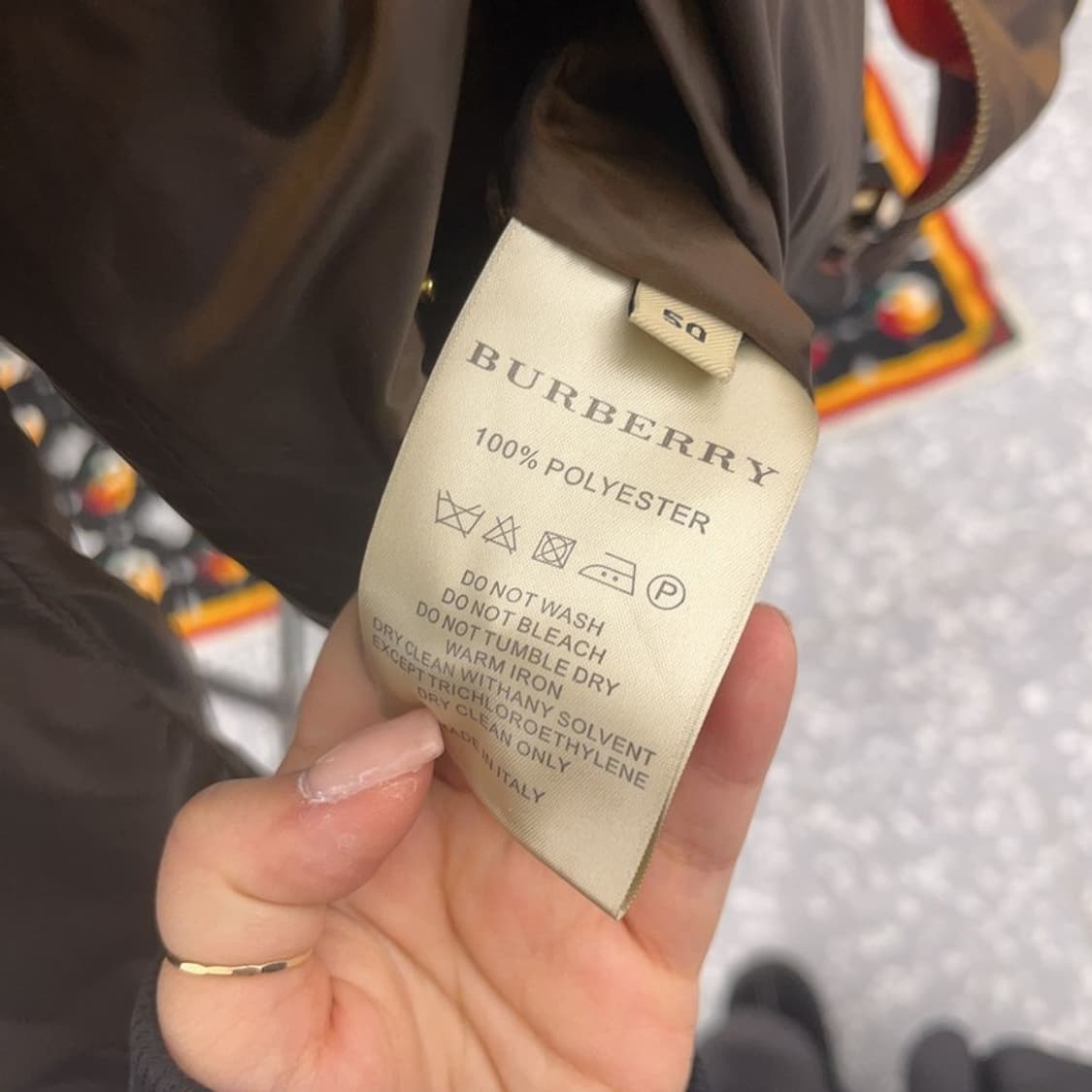 버버리 올드스쿨 리버시블 양면자켓 블루종 95 C06475 상품이미지7