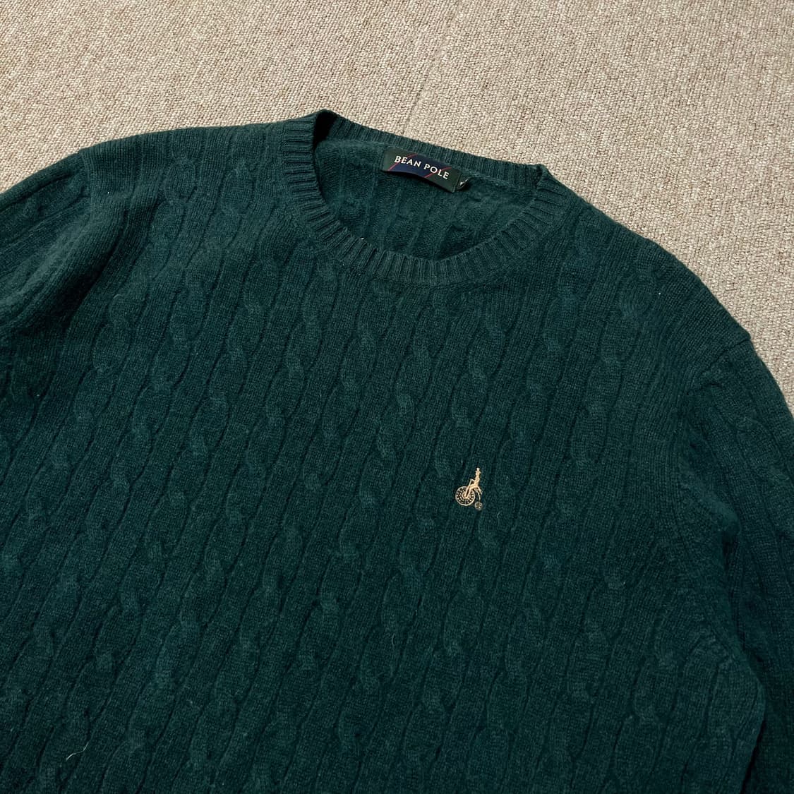 빈폴 캐시미어 함유 꽈배기 니트 상품이미지3