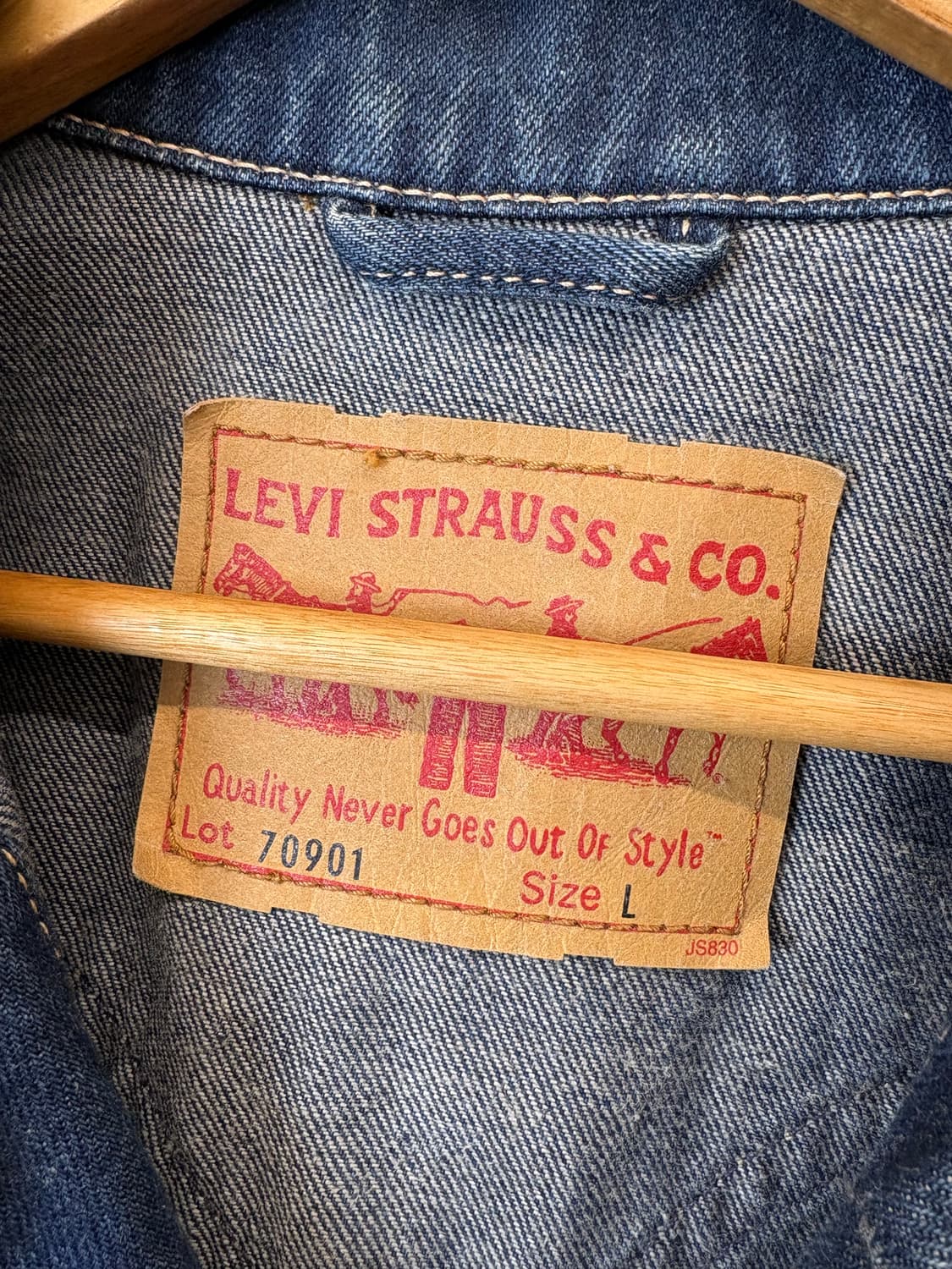 리바이스 00s 빈티지 타입원 데님 자켓 상품이미지8