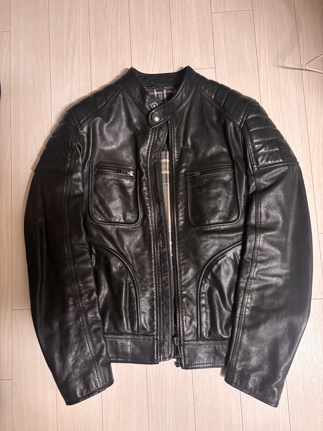 (46size) 벨스타프 웨이브릿지 가죽자켓 상품이미지1