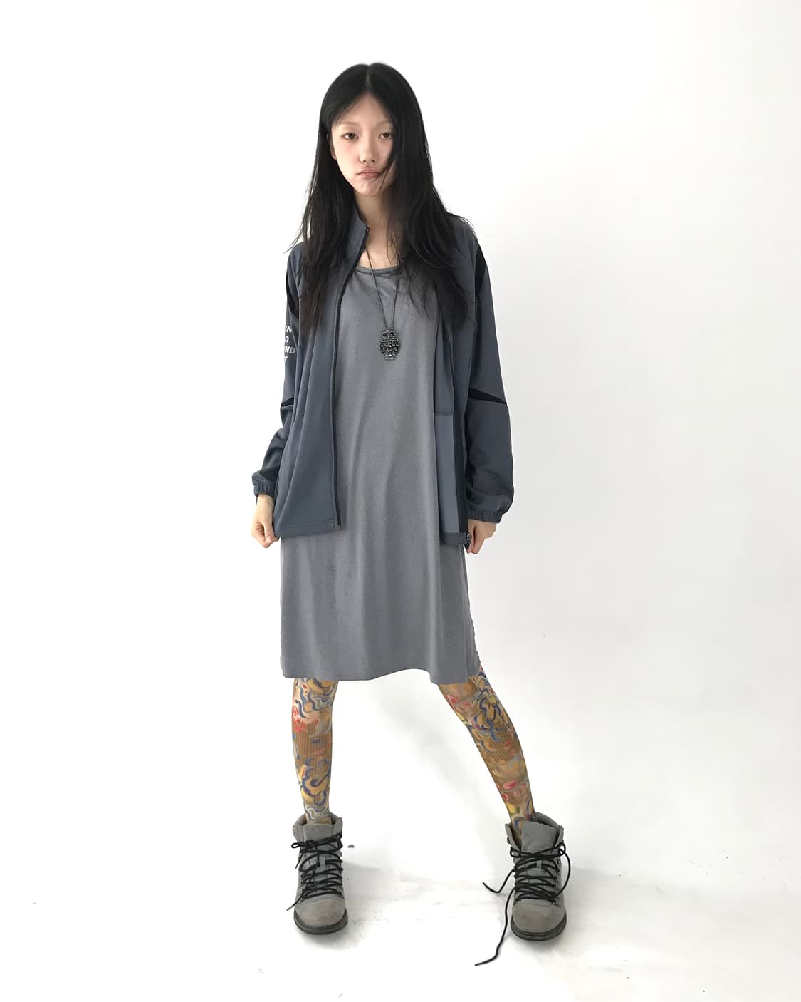 Asics) Cybertic 🦿 grey easy-wear jersey 상품이미지6