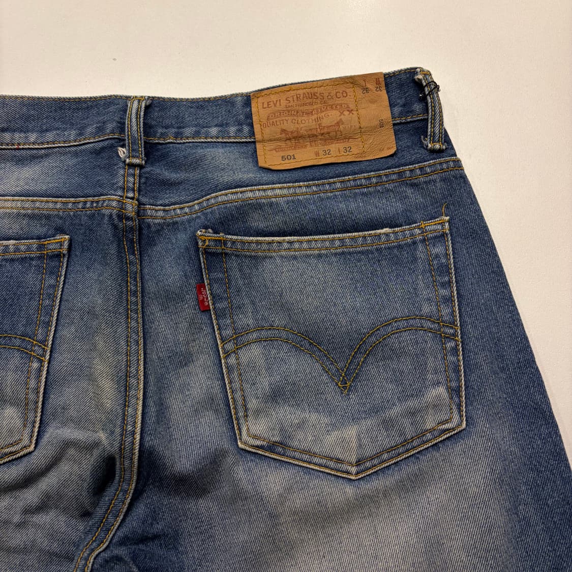 [32] 90s 리바이스 501 USA 1995 데님 워싱 팬츠 C767 상품이미지3