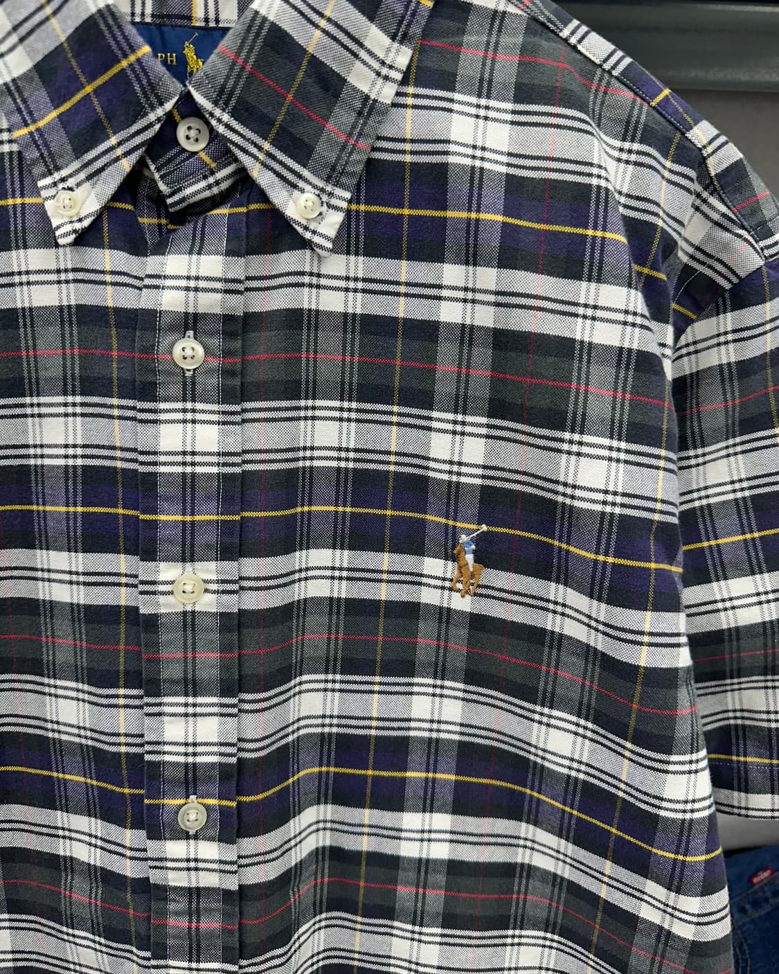 (L)폴로 체크 반팔셔츠-M1802 상품이미지2